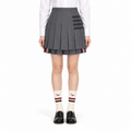 Women's 4-Bar Pleated Mini Skirt | Thom Browne