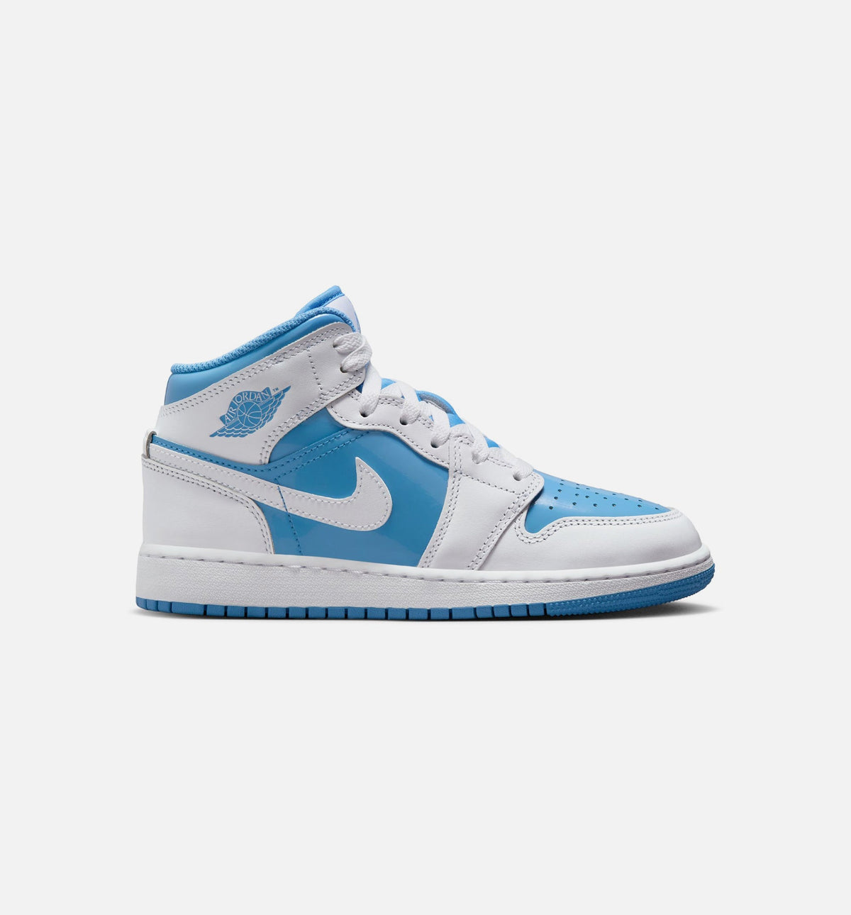 Air Jordan 1 Mid GS Sneakers | White/Legend Blue