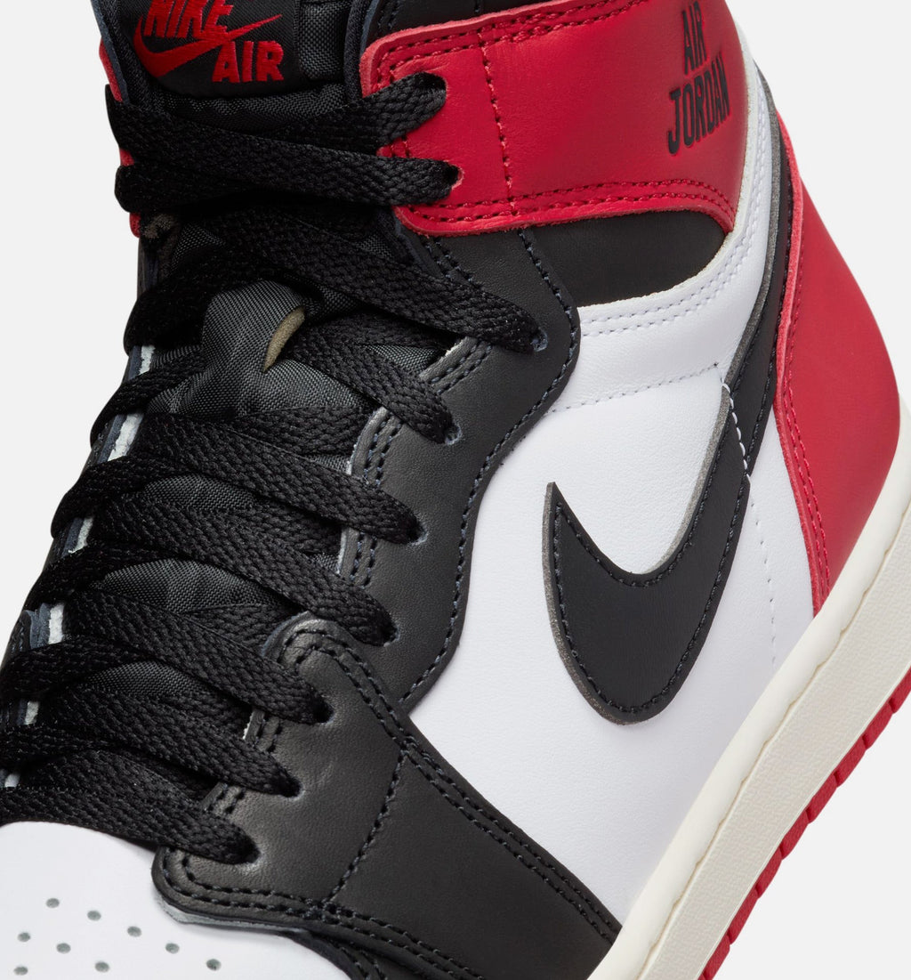 Air Jordan 1 Retro High OG Mens Lifestyle Shoe - White/Black/Varsity Red/Sail