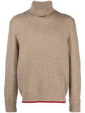 Fay ribbed-knit roll-neck sweatshirt