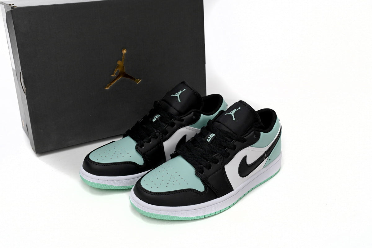 Air Jordan 1 Low Emerald Toe Reps Sneaker 553558-117