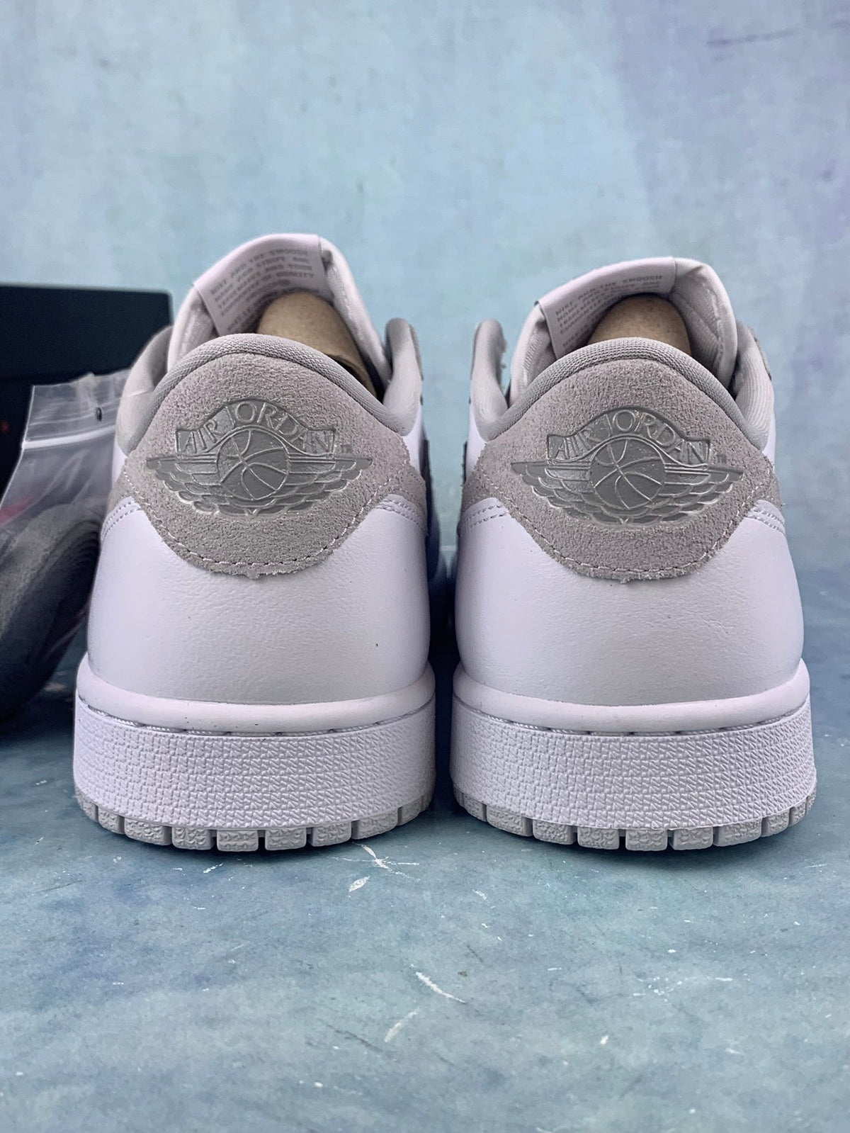 Air Jordan 1 Low White/Grey Unisex Sneakers CZ0790-100