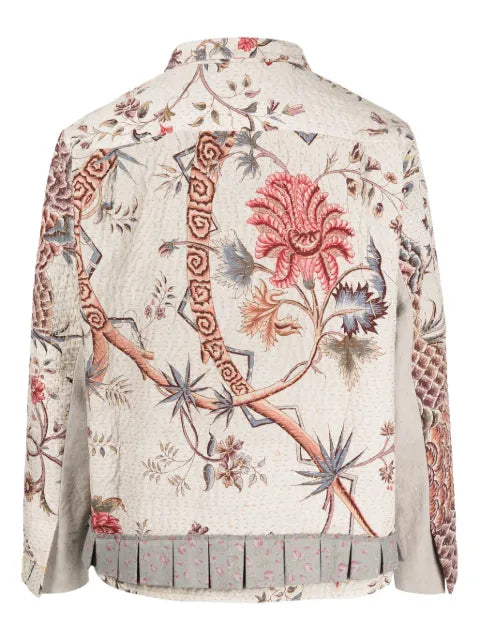 By Walid floral-print cotton jacket