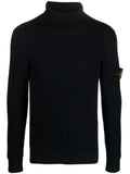 Stone Island Compass-patch roll-neck jumper