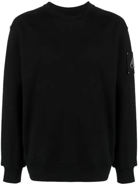 Moose Knuckles Brooklyn logo plaque cotton sweatshirt