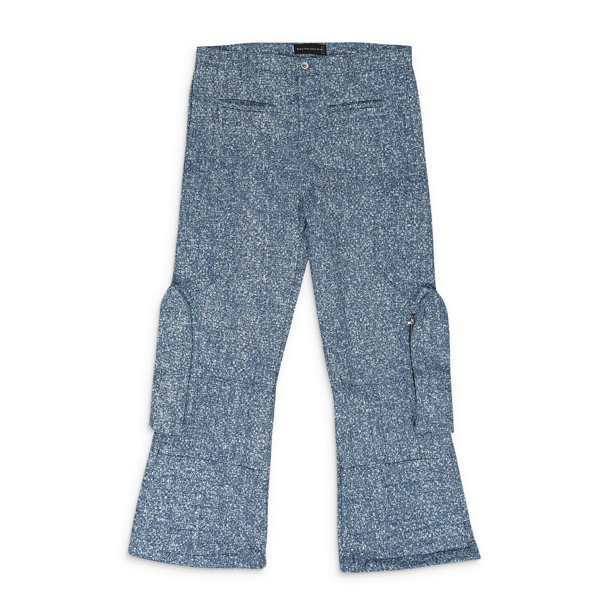 INDIGO RAISED WINDOW WOVEN PANTS