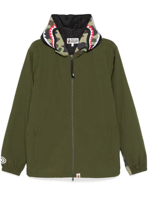 A BATHING APE® 1st camo shark hoodie jacket