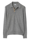 Burberry long-sleeve wool polo shirt