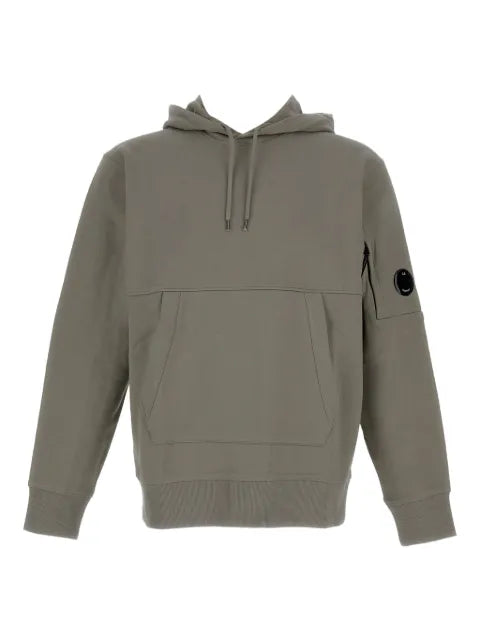 C.P. Company diagonal-raised fleece lens hooded sweatshirt