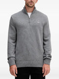 Gant cotton piqué half-zip sweater