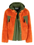 sacai hood sherpa jacket
