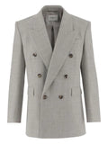Saint Laurent double-breasted peaked-lapels dinner jacket