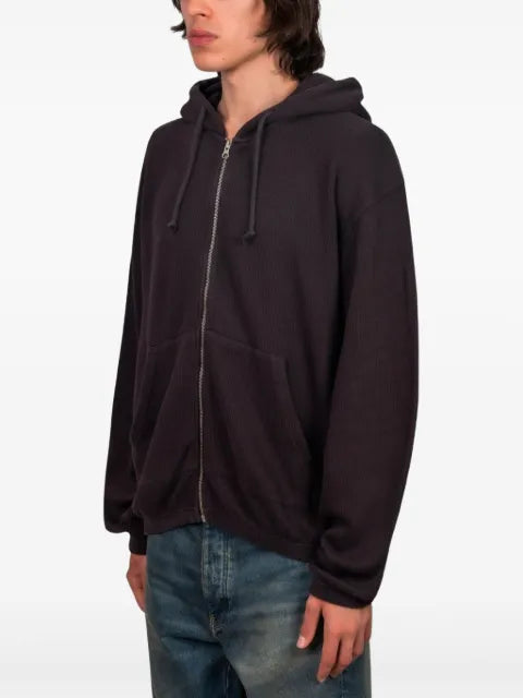Another Aspect zip-front cotton hoodie