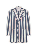 Thom Browne striped seersucker oversized sportcoat