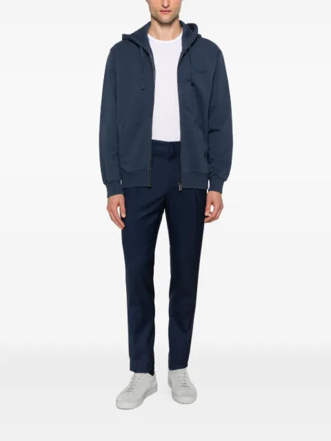 MC2 Saint Barth zip hooded mercer light sweater