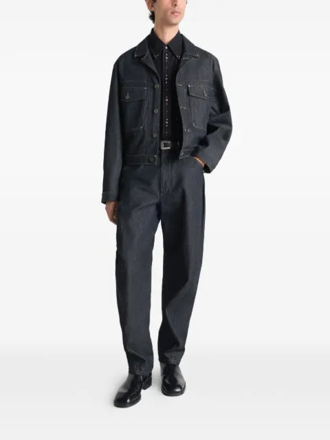 LEMAIRE trucker jacket with studs in denim