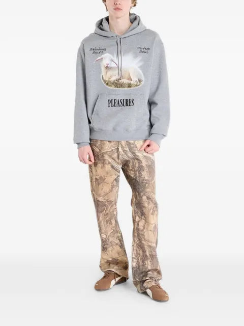Pleasures graphic-print hoodie