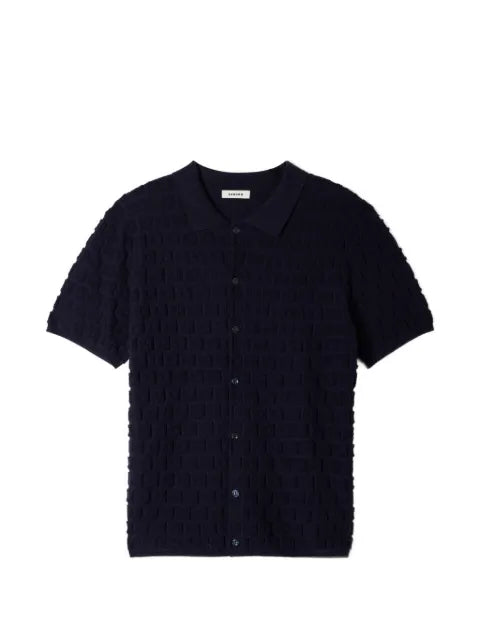 SANDRO terry knit shirt