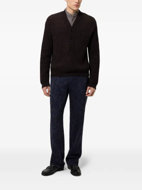 Missoni wool and viscose mélange V-neck sweater