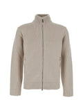 Kangra zip-up ribbed-trim cardigan