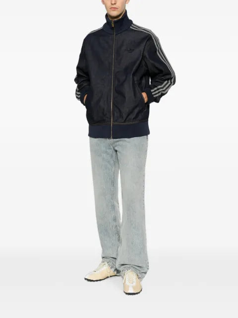 adidas Firebird Adicolor raw denim track top
