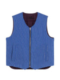 MSGM reversible quilted pinstripe gilet