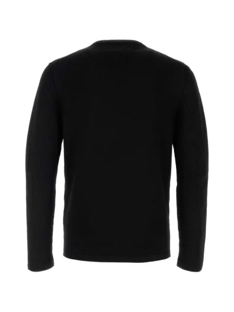 Prada logo-plaque pocket sweater