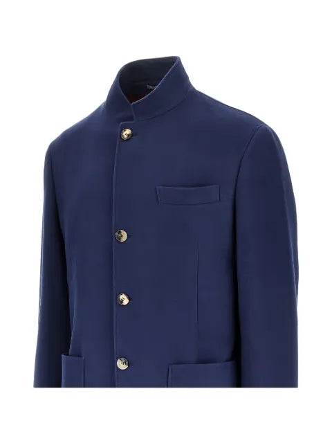 Brunello Cucinelli high-neck button-up blazer