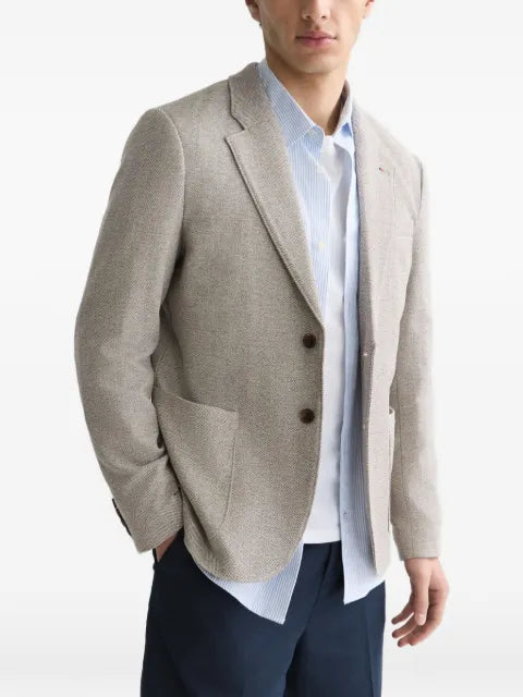 Scotch & Soda notch-lapel single-breasted blazer