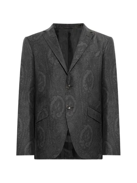 ETRO paisley-print wool blazer
