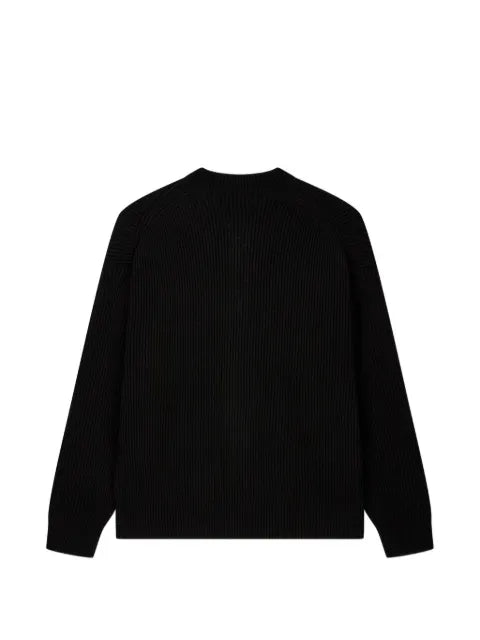 TOMBOY ribbed-knit round-neck cardigan