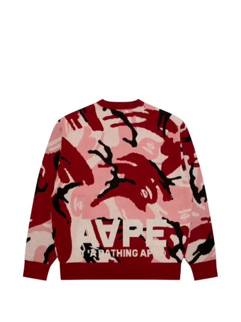 AAPE BY *A BATHING APE® Moonface camo-pattern sweater