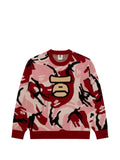 AAPE BY *A BATHING APE® Moonface camo-pattern sweater