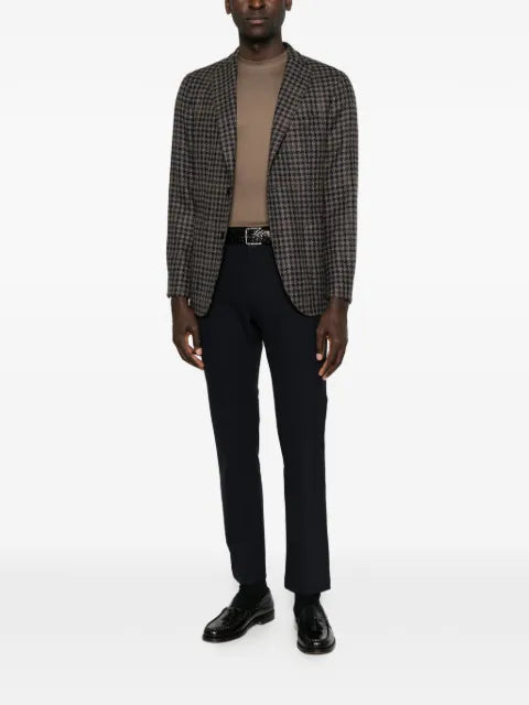 Canali crew-neck short-sleeve sweater