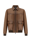 Paul & Shark Aqualeather leather bomber jacket