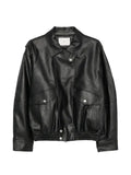 DUNST faux-leather jacket