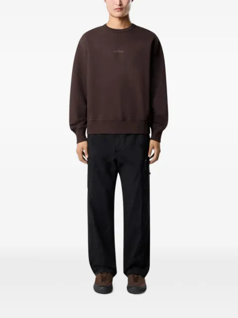 Stone Island 6100037 organic cotton fleece sweatshirt