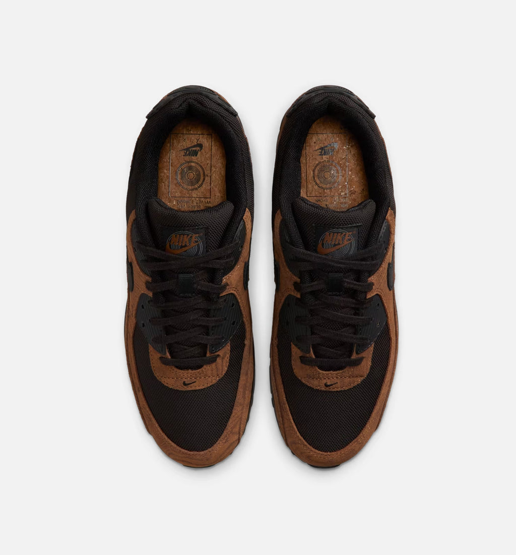 Air Max 90 Premium Men's Lifestyle Shoes - Light British Tan / Velvet Brown / Black