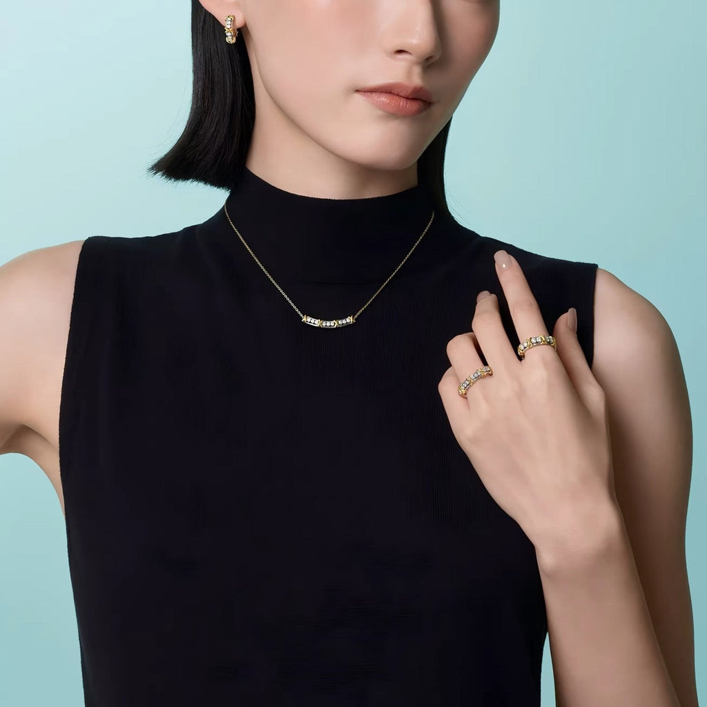 Tiffany Style Smile 18K Gold-Plated Necklace