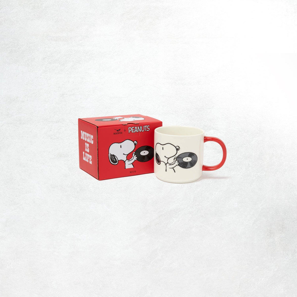 Peanuts by Magpie Mug: Music is Life DJ