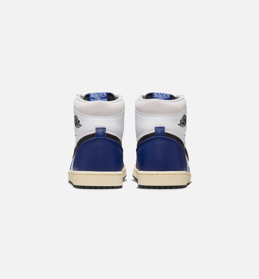 Air Jordan 1 Retro High OG Rare Air Men's Shoes - White/Black/Neutral Grey/Deep Royal Blue