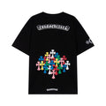 Chrome Hearts Rainbow Horseshoe Cross Graphic T-Shirt