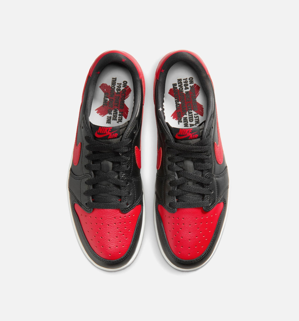 Air Jordan 1 Retro Low OG Banned Men's Shoes - Black Varsity Red White