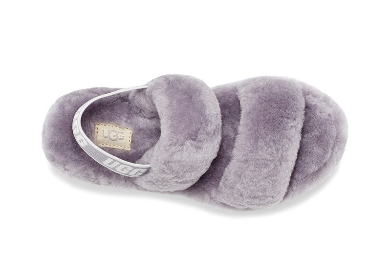Fluffy Strap Sandals — Grey | New Arrival | In Stock