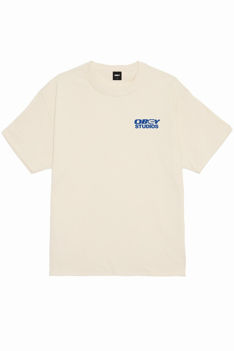 OBEY DESIGN STUDIO T-SHIRT Cream