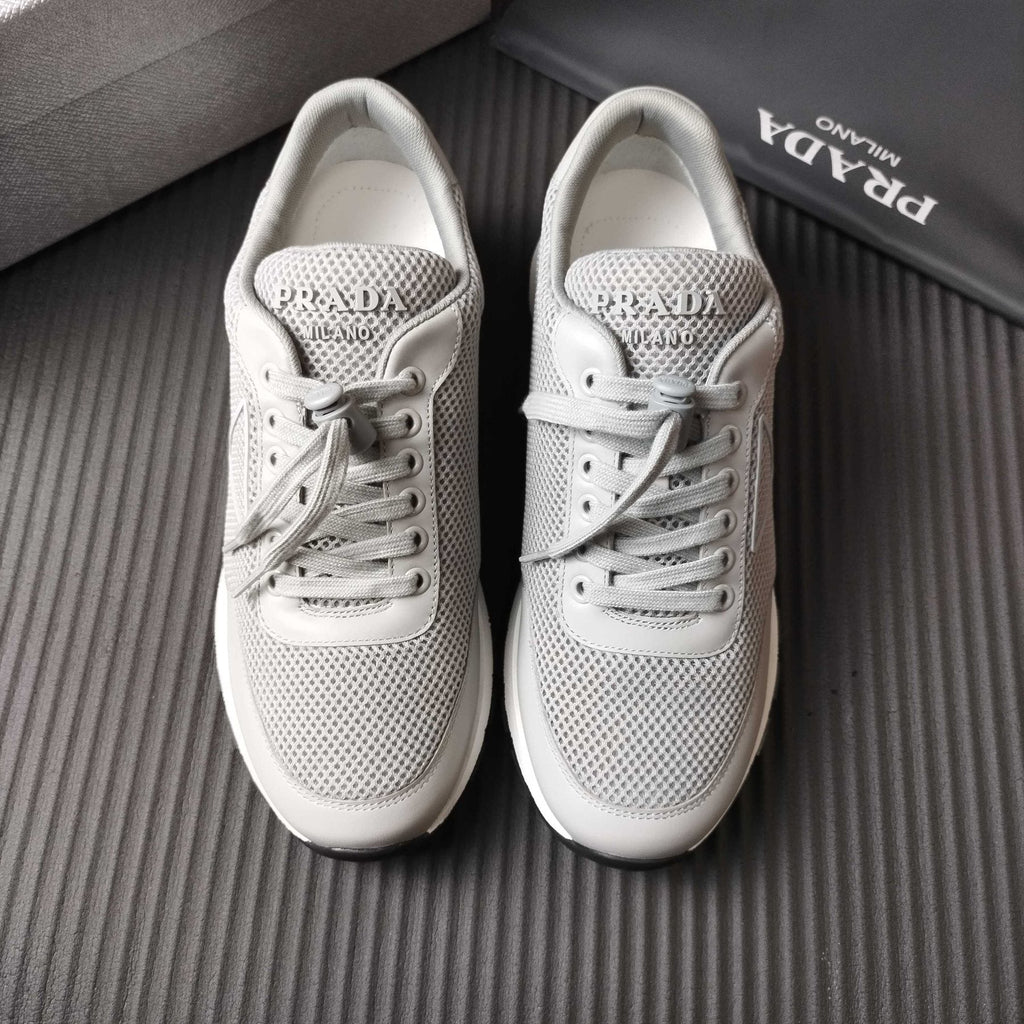 Prada Mesh Low-Top Sneakers - Tonal Rubber Sole