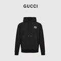 Gucci 26FW 3D Embroidered GG Hoodie - Black
