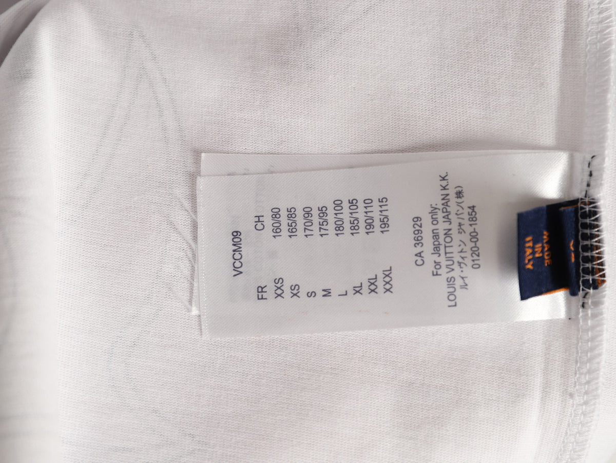 Louis Vuitton Monogram Outline Graphic T-Shirt - White